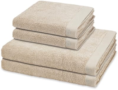 Ross Sonstiges 2 X handdoek 2 X douchehanddoek - in set 4 pack Doubleface Stripes