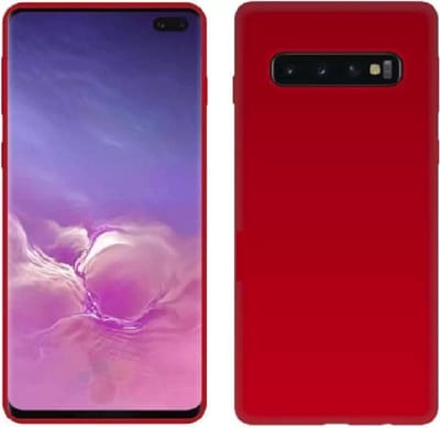 Ntech Hoesje Geschikt Voor Samsung Galaxy S10+ (Plus) Rood TPU Back Cover Hoesje