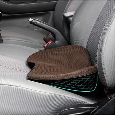 Dailygoods- Autostoelkussen met Memory Foam - Wigkussen - Zitkussen Orthopedisch - Antislip - Verhoging - Ademend ontwerp