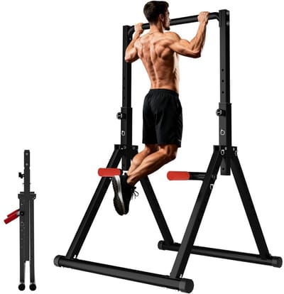 SCH® Pull Up Station - Fitness - Zwart- 118cm x 35cm x 13cm
