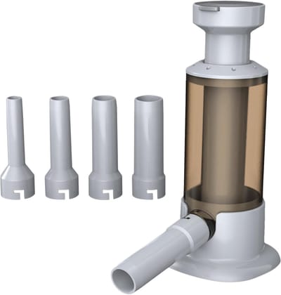 Handmatige Worststopper - Worstmaker Keuken - Zelf Worst Maken - Inclusief 4 Vulbuizen - Compact Formaat - Koffie