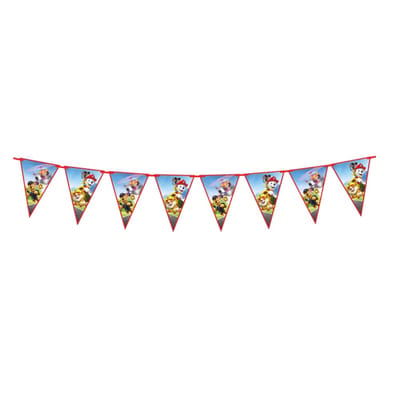 Paw Patrol vlaggenlijn – papier Rescue Heroes voor kinderen verjaardag.