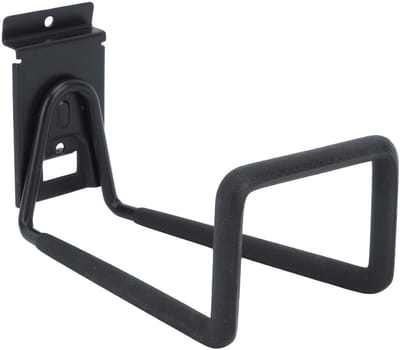 Dailygoods- Slanghouder Ruimtebesparend - Wandgemonteerde Slanghanger - Metalen Slanghaspel - Antislip Rubberen Coating - Geschikt voor 25ft/50ft/75ft/100ft Slang - Afmetingen 21x11.5x12cm - Tuinslanghouder