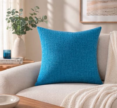 Timeless Linen Collection Kussenhoes - Blauw - 45x45 cm