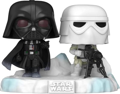 Funko Pop! Star Wars - Battle At Echo Base: Darth Vader & Snowtrooper #377 Deluxe Amazon Exclusive