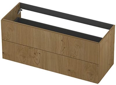 INK - Onderkast 2L Fineer Gefreesd Tbv Greep - 1200x450x520 Mm - Natur