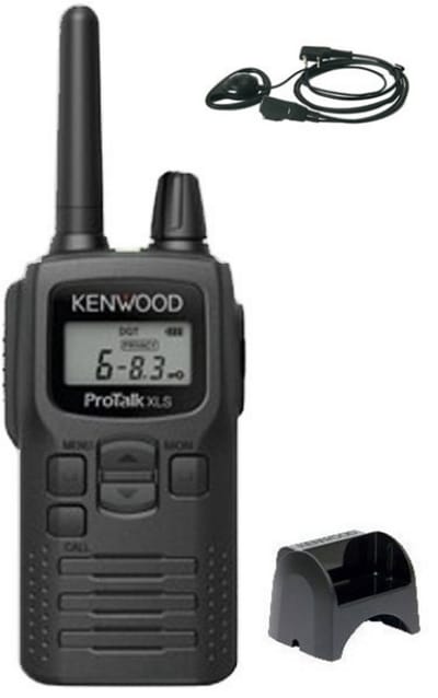 Kenwood PKT-300 ProTalk XLS IP52 PMR446 mini portofoon met D-shape oortje