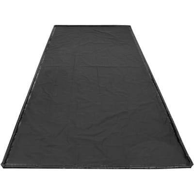 Opvangmat, 2,4 x 5,5 m, Antislip PVC Garagedeurmat met een Schoonmaakwisser Bezem, Robuuste Duurzame Waterdichte Opvangbescherming tegen
