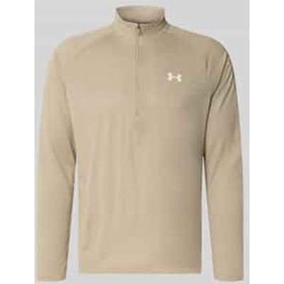 Regular fit sportshirt met labelprint