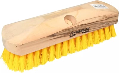 Benson Luiwagen hout classic - kunststof haren - 23 cm - bruin