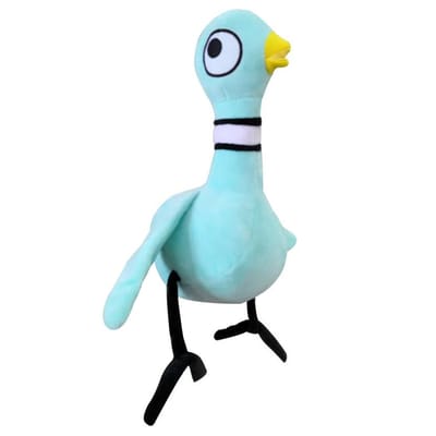 Nieuwe Grote Ogen Kip Blauwe Duif Kawaii Pluche Speelgoed Anime Cartoon Schattige Pluche Pop Sierkussen Verjaardagscadeau Voor Kinderen Vrienden Jongen white