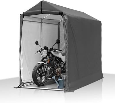 Tuinberging Fietsen Schuur Met Roldeur en Ventilatiepaneel