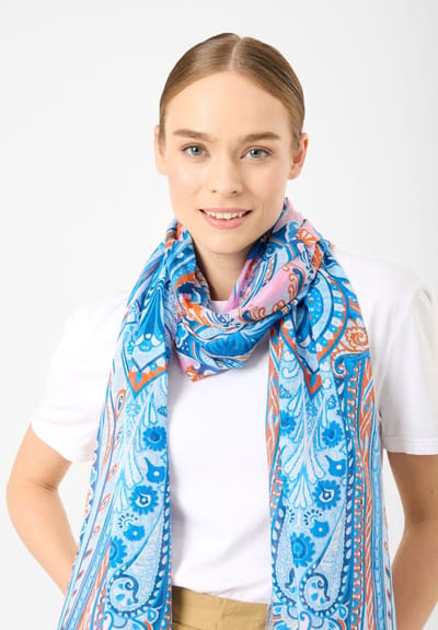 Codello Sjaal van pure katoen met paisley-patroon
