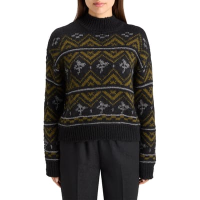 Scotch & Soda Metallic Fair Isle Pullover Evening Black Talla: XL | Jerséis de Punto Outlet | Mujer | Negro