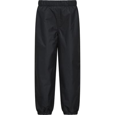 Mountain Warehouse Waterdichte kinder/kinder fleece gevoerde broek (Zwart)