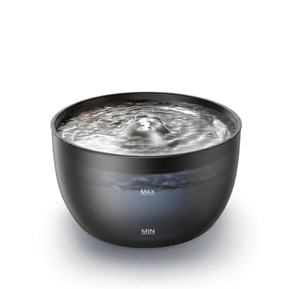 Ploutos® Drinkfontein Kat - Waterfontein Huisdieren - Kattenfontein - Zwart - 24cm x 24cm x 14cm