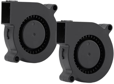 3D Printer Ventilator - Computerkoeler Radiaal - Koeling Componenten - 50mm Compact Ontwerp - 50x50x15mm - Zwart