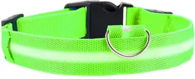 Scoby - LED-Halsband - Honden Halsband - Dierenband - Veiligheid - L - 45-52 cm - Groen