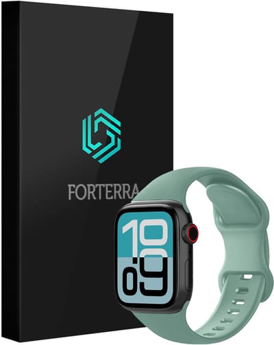 Smartwatchbandje Geschikt voor Apple Watch 1, 2, 3, 4, 5, 6, 7, 8, 9, SE - 38/40/41 mm - Verstelbaar Siliconen Bandje - Cactus