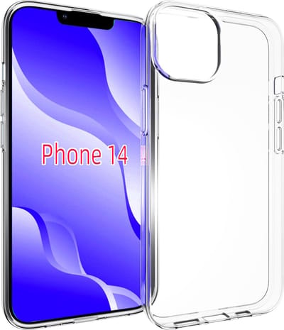 MobyDefend Hoesje - Geschikt voor iPhone 14 - Transparante TPU Backcover - Volledig Doorzichtig