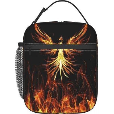 Majestueuze Feniks Mythische Vogel Geïsoleerde Lunchtas voor Vrouwen Kinderen Draagbare Voedseldozen Thermische Lunchbox Tote One Size