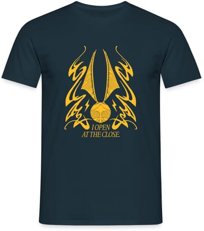 Harry Potter Gouden Snaai I Open At The Close T-Shirt Heren