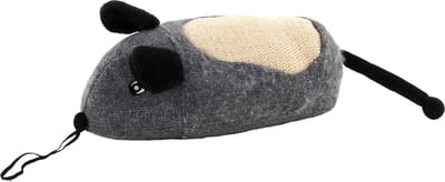 Flamingo Reuze Muis Met Krabgedeelte - Dierenspeelgoed - Grijs - 35 x 20 x 20 cm