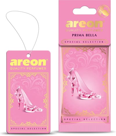 Areon Prima Bella Autoparfum – Zoete en bloemige auto luchtverfrisser met langdurige frisse geur