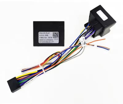 Iso kabelset met canbus decoder voor Carplay en autoradio | Geschikt voor o.a. Mini Cooper en Bmw 1 3 5 6 serie X3 X5 | Quadlock kabel adapter stekker connector aansluiting verloopstekker adaptor | 2006 2007 2008 2009 - 2014 R50 R52 R53 E46 16 pin
