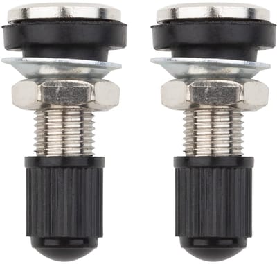 2 stuks bandenventielen, velgenventielen met stofdoppen, tubeless ventiel, metalen ventielschachten voor auto motorfiets banden