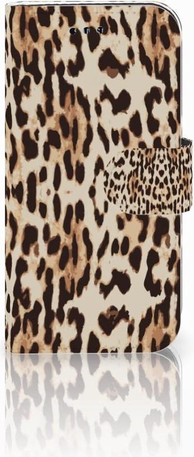 Samsung Galaxy A3 2017 Telefoonhoesje met Pasjes Leopard