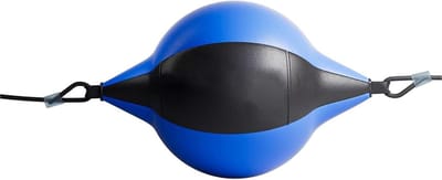 Boksen Reflex Bal - Boksbal Fitness - Verbeteren Vechtvaardigheden - Scheurbestendig PU Leer - 18 cm Diameter - Blauw