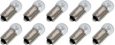 Signaallamp BA9S 6V 0.3W - 50 mAh - 10 stuks - G11 Gloeilamp Ø11mm - 24mm - 2500K - Dimbaar