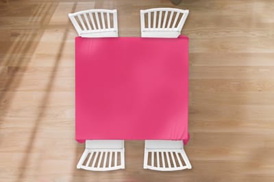 Tafelkleed - Tafellaken - 100x100 cm - Karmijn - Kleuren - Palet - Roze - Binnen en Buiten