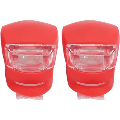 2 pièces 2LED Feu Arrière de Vélo Lampe d'Avertissement Colorée 3 Modes d'Éclairage Haute Luminosité Étanche Red