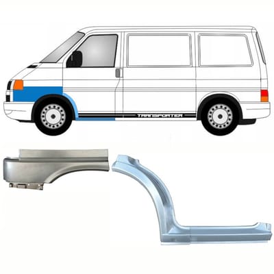 Reparatiepaneel dorpel + voorste wielkast + voorste spatbord voor Volkswagen Transporter T4 96-03