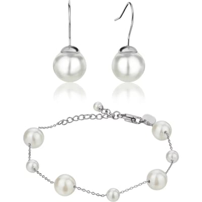 Damesarmband en oorbellen Isabella Ford Linda Pearl