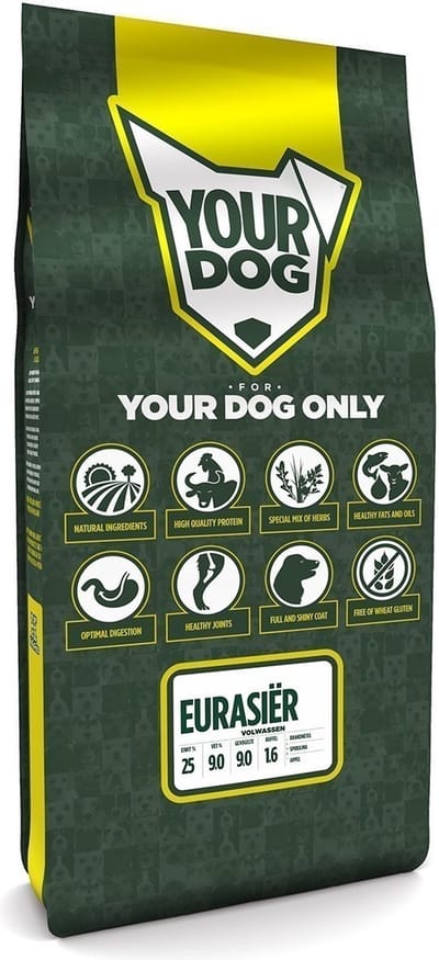 Yourdog Eurasiër Rasspecifiek Adult Hondenvoer 12kg | Hondenbrokken