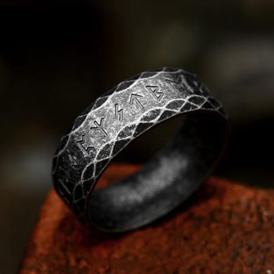 Vintage Nordic Driehoek Odin Valknut Ringen Voor Mannen Mode Rvs Viking Amulet Rune Ring Bruiloft Sieraden Geschenken 8 gray
