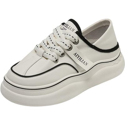 Diksoldige Witte Schoenen Dames Lente Nieuwe Casual Alles-match Lelijk Schattig Twee-manieren-dragen Comfortabele Broodplankschoenen 40 white