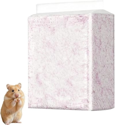 Bodembedekking Papier - Knaagdier Nestmateriaal - Warmte Behoud - Zacht Gevoelige Huid - 21 x 16 x 10.5 cm - Paars