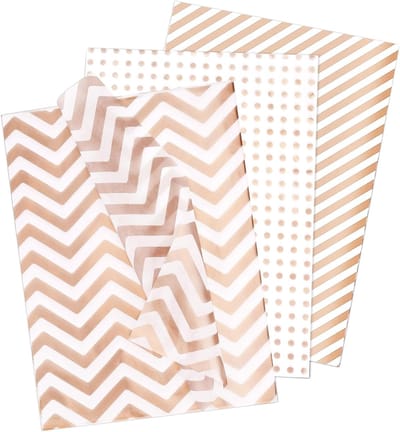 Tissuepapier in Roze Goud Metallic - 30 Vellen voor Cadeautassen, Verpakking en Feestdagen zoals Verjaardag en Kerst