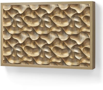 Wandlamp 60x40 cm - Oplaadbaar - Abstract - Antiek - Goud - Wandlampen binnen woonkamer - Slaapkamer lamp - Decoratieve nachtlamp - Vloerlamp draadloos
