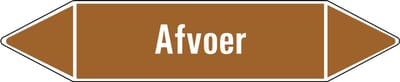 Afvoer ontvlambare vloeistoffen leidingmarkering op vel 75 x 17 mm - 8 per vel