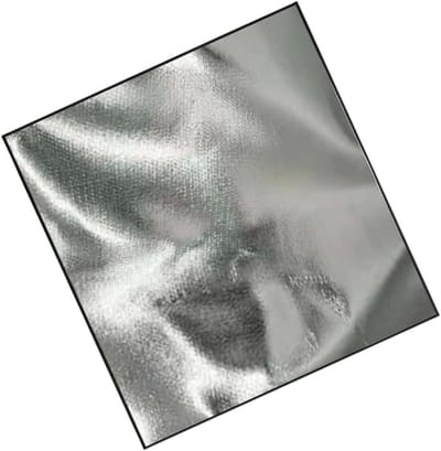 Vuurvaste Mat - Beschermmat Terras - Veilig Grillen - Glasvezel Materiaal - 100x100cm - Zilver
