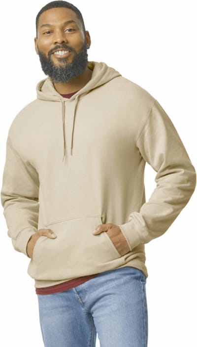Gildan Sweater met capuchon Midweight Softstyle GISF500 - Sand - S