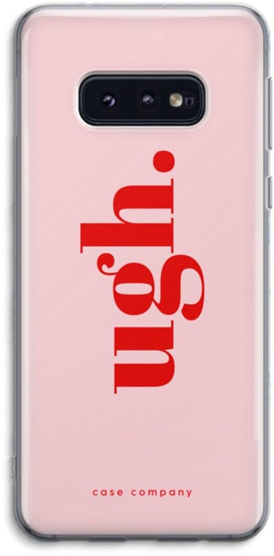 Case Company® - Hoesje geschikt voor Samsung Galaxy S10e hoesje - Ugh - Soft Cover Telefoonhoesje - Bescherming aan alle Kanten en Schermrand