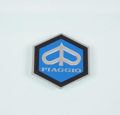 logo sticker voor scooter piaggio 150 vespa px 1978 tot 1981 31x36mm nieuw