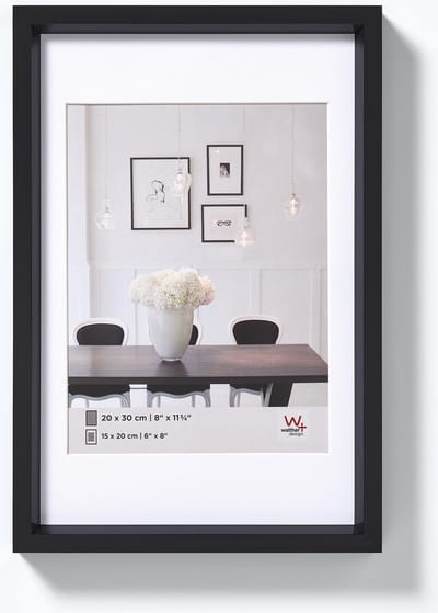 Walther Steel Style - Kunststof lijst - Fotoformaat 10x15 cm - Zwart
