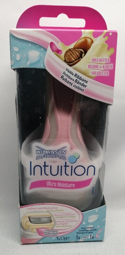 Wilkinson Intuition - Ultra Moisture - Shea Butter - Compleet - Houder, mesje en ophangbeugel - Voordeel Set 2 Stuks
